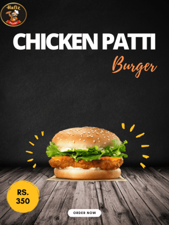 Chicken Patti Burger